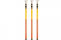 Fiberglass telescopic hot stick