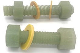 FRP GRP insulation fiberglass bolts and nuts epoxy fibre threaded rod bar screw stud with G10 fiber glass washer M10 M16 M20