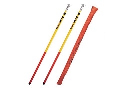 High voltage electric fiberglass insulation operating rod triangle telescopic hot stick