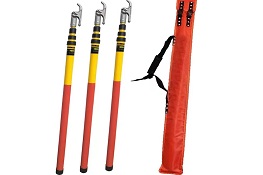 High voltage electric fiberglass frp telescopic hot stick